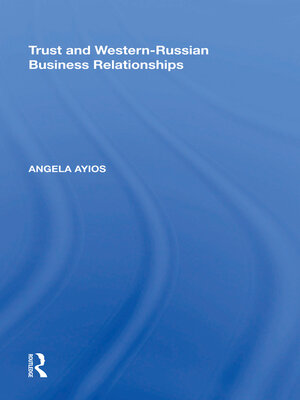 cover image of Trust and Western-Russian Business Relationships